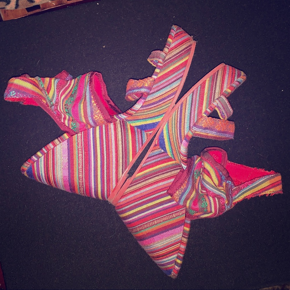 Festive, Colorful Wedge Sandals Blowfish Sz 9